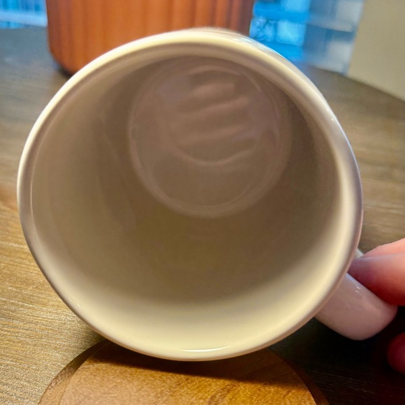 Rae Dunn Gather Thanksgiving Ceramic Mug Acorn Wooden Top Maple Leaf Embossed - Picture 7 of 8